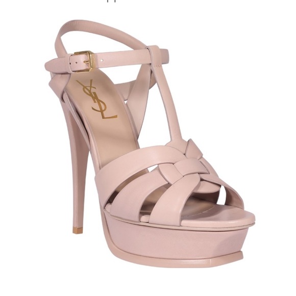 SAINT LAURENT TRIBUTE T- STRAP PLATFORM SANDAL - Picture 1 of 13